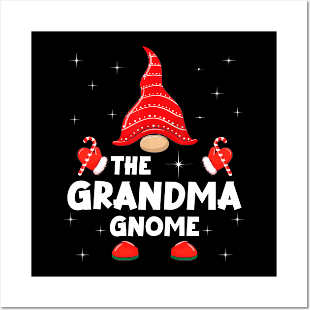 The Grandma Gnome Matching Family Christmas Pajama Wall Art by Foatui